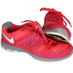 Nike Training Women's Pre-owned Hot Pink & Gray Running Sneakers - sz. 7 1/2